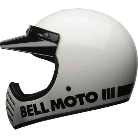 Casco Bell Moto-3 Classic White ECE 22.06