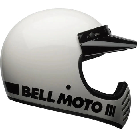Casco Bell Moto-3 Classic White ECE 22.06
