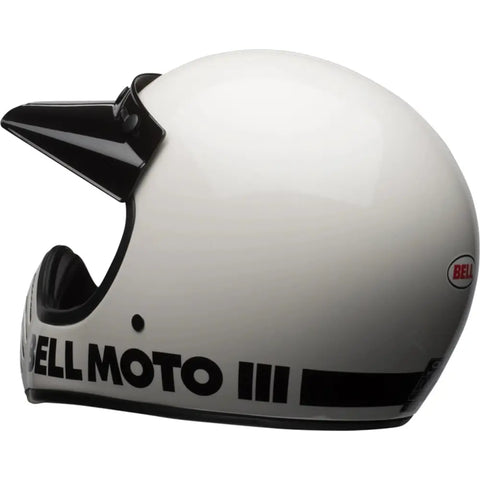 Casco Bell Moto-3 Classic White ECE 22.06