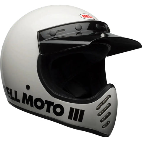 Casco Bell Moto-3 Classic White ECE 22.06