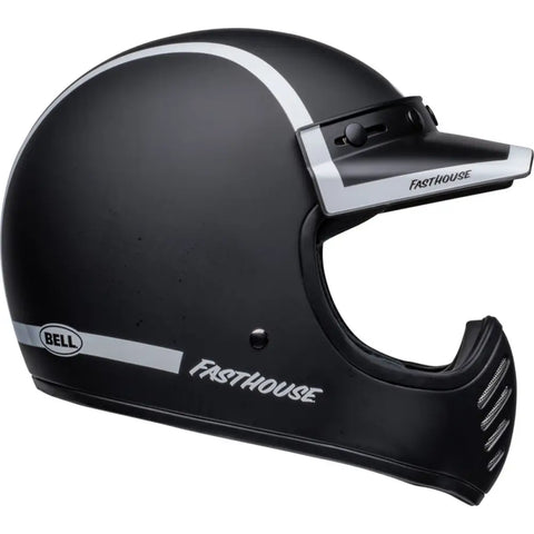 Casco Bell Moto-3 Fasthouse Old Road Matt-Black/Gloss-White ECE 22.06