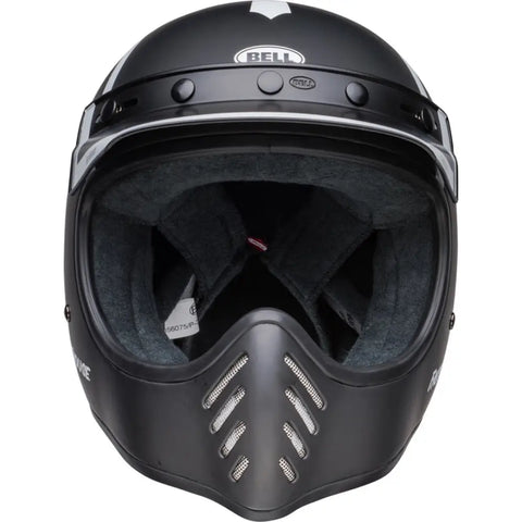 Casco Bell Moto-3 Fasthouse Old Road Matt-Black/Gloss-White ECE 22.06