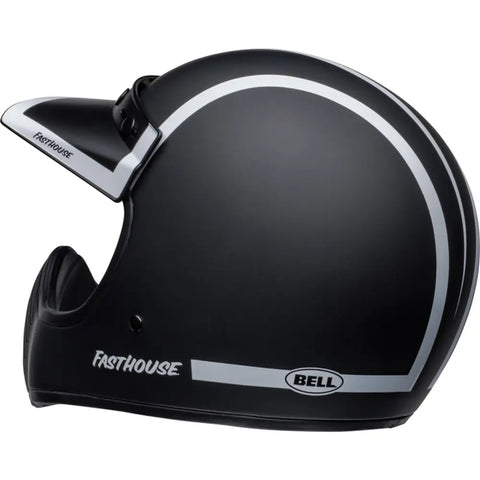 Casco Bell Moto-3 Fasthouse Old Road Matt-Black/Gloss-White ECE 22.06