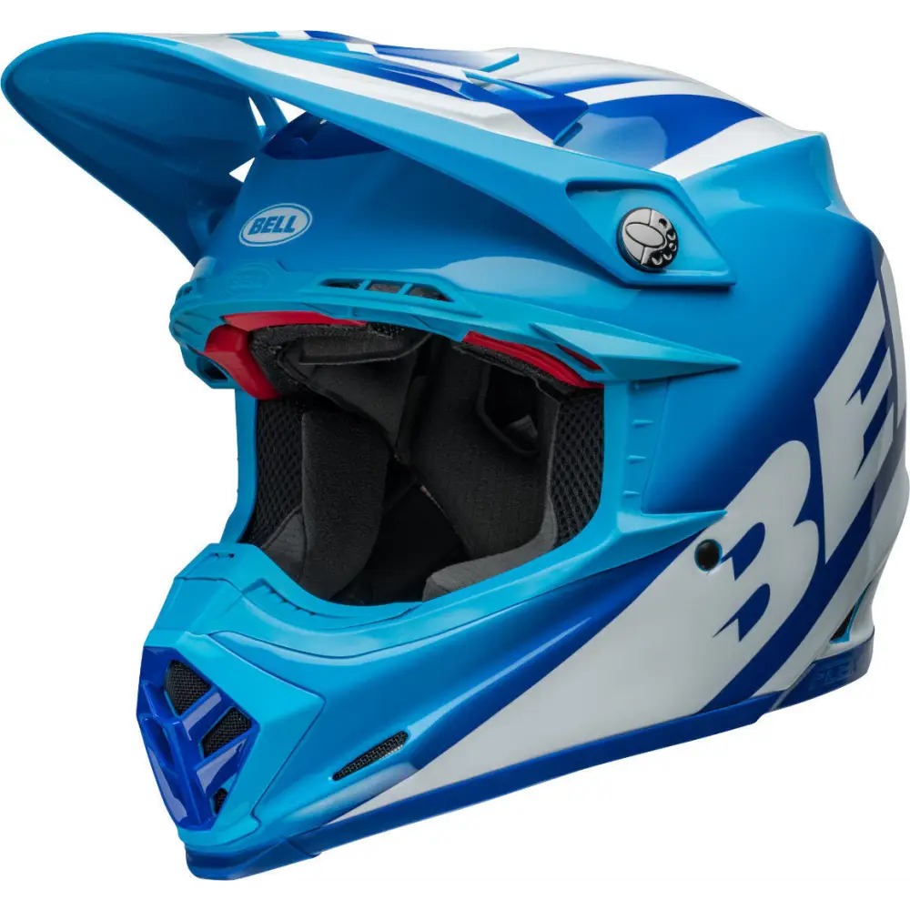 Casco Bell Moto-9S Flex Rail Gloss Blue/White