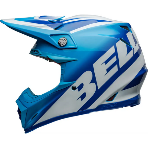 Casco Bell Moto-9S Flex Rail Gloss Blue/White