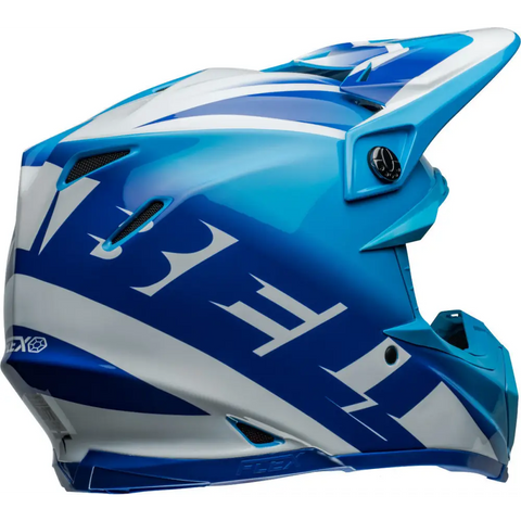 Casco Bell Moto-9S Flex Rail Gloss Blue/White
