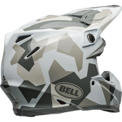 Casco Bell Moto-9S Flex  Rover Gloss White Camo