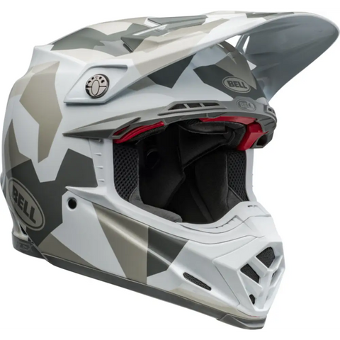 Casco Bell Moto-9S Flex  Rover Gloss White Camo