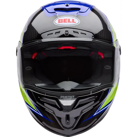 Casco Bell Race Star DLX Flex Grid Blue/Yellow