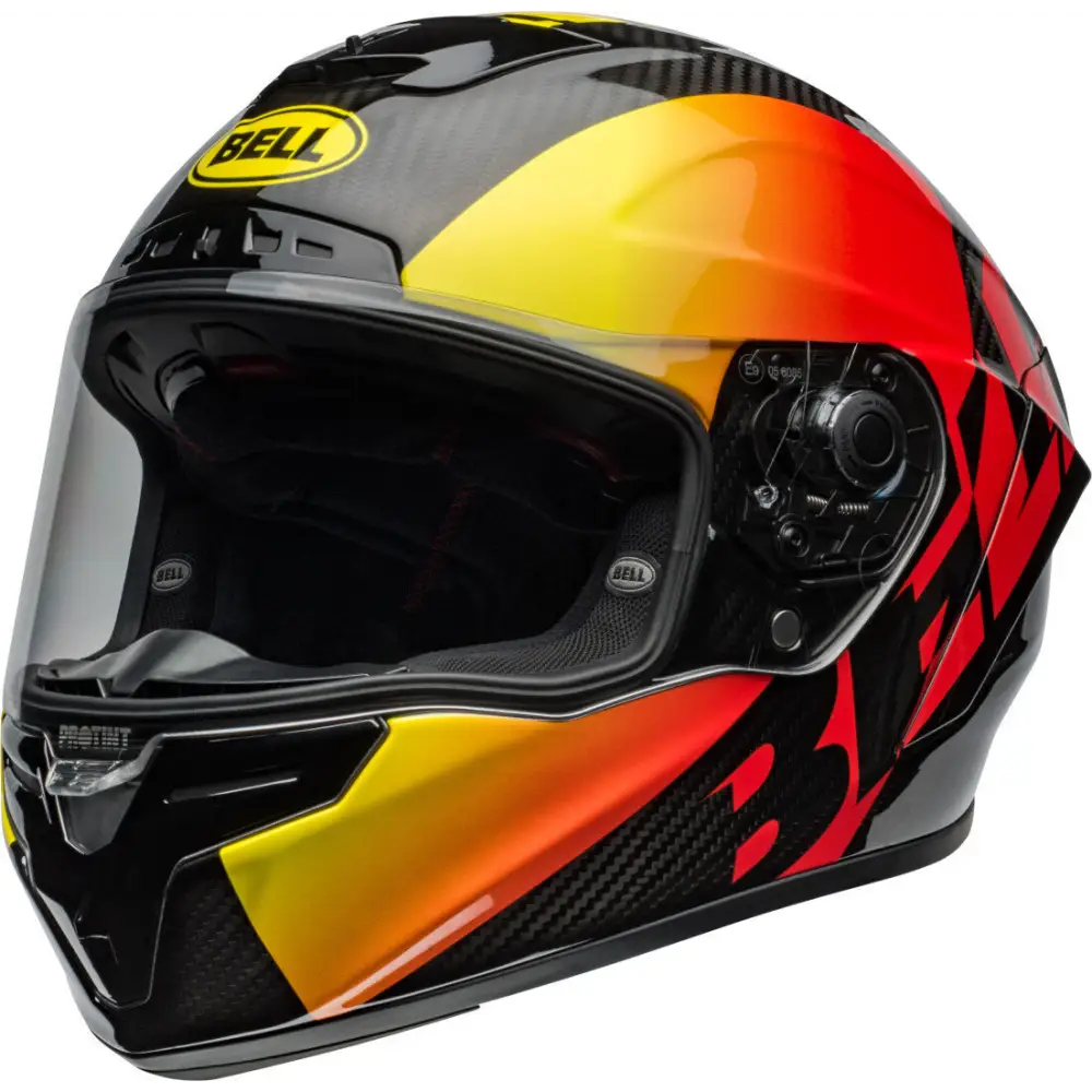 Casco Bell Race Star DLX Flex Offset Gloss Black/Red