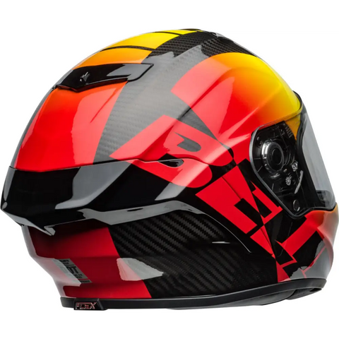 Casco Bell Race Star DLX Flex Offset Gloss Black/Red