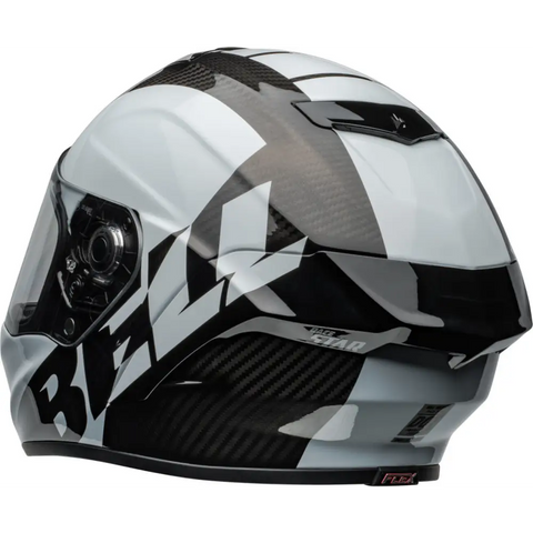 Casco Bell Race Star DLX Flex Offset Gloss Black/White