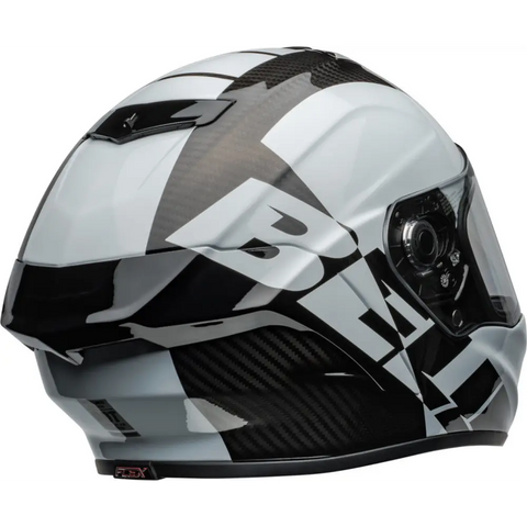 Casco Bell Race Star DLX Flex Offset Gloss Black/White