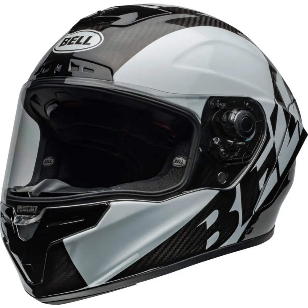 Casco Bell Race Star DLX Flex Offset Gloss Black/White