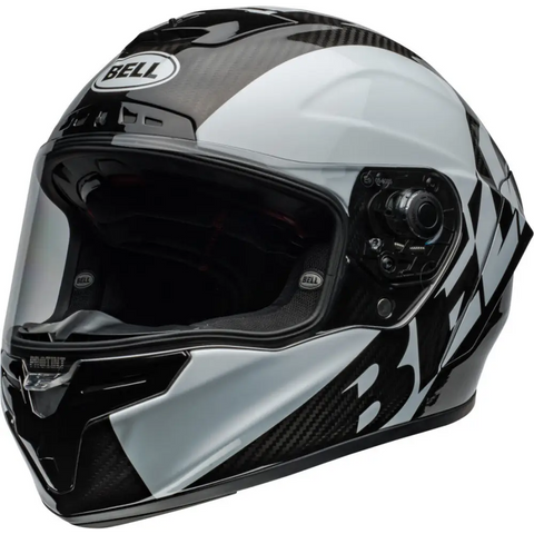 Casco Bell Race Star DLX Flex Offset Gloss Black/White