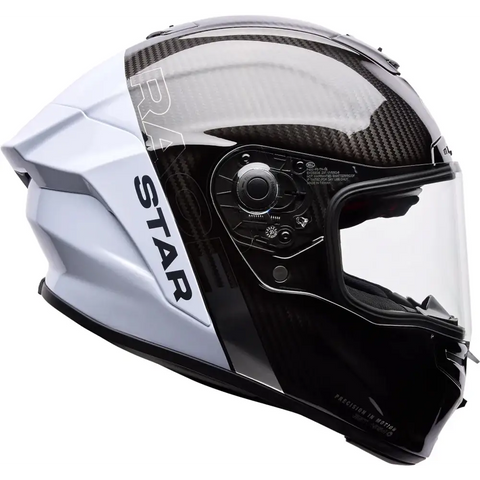 Casco Bell Race Star DLX Flex Strike Silver/White