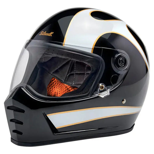 Casco Biltwell Lane Splitter ECE 22.06 Gloss Black/White