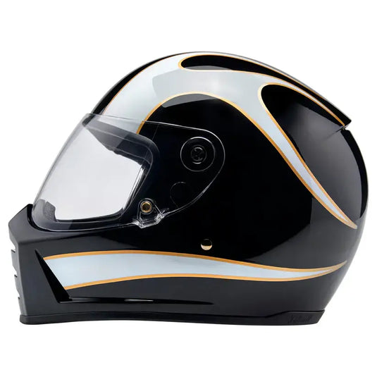 Casco Biltwell Lane Splitter ECE 22.06 Gloss Black/White