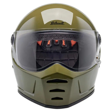 Casco Biltwell Lane Splitter ECE 22.06, Gloss Olive Green