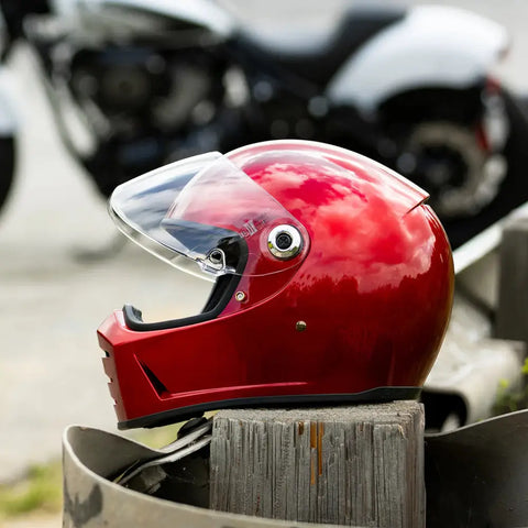 Casco Biltwell Lane Splitter ECE 22.06, Metallic Cherry Red