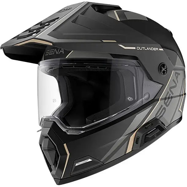 Casco Bluetooth Sena Outlander, Matte Black
