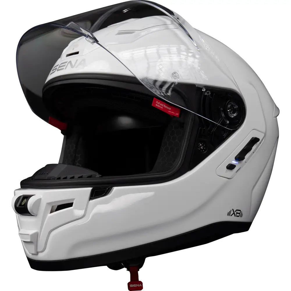 Casco Bluetooth Sena Phantom XB Glossy White