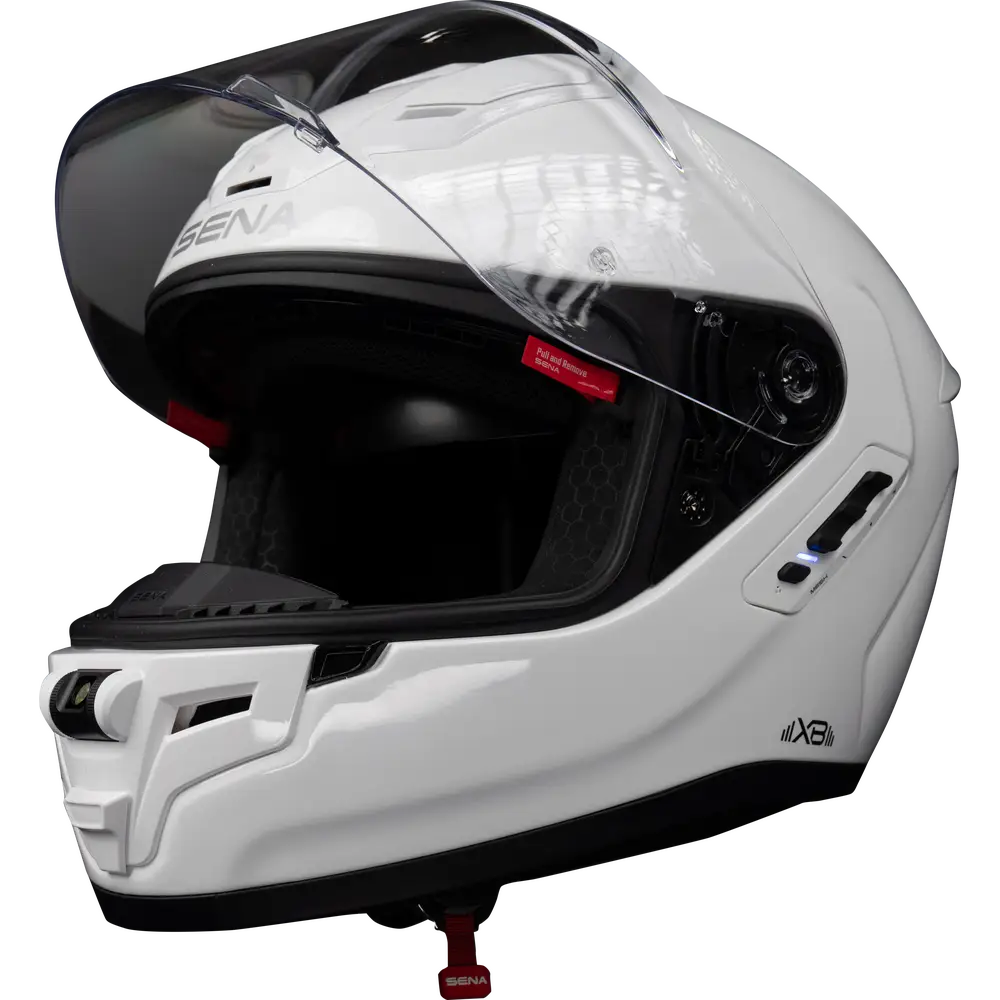 Casco Bluetooth Sena Phantom XB Glossy White