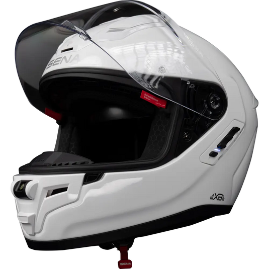 Casco Bluetooth Sena Phantom XB Glossy White