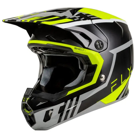 Casco Fly Racing Formula CC Strike Grey/Black/Hi-Vis Yellow
