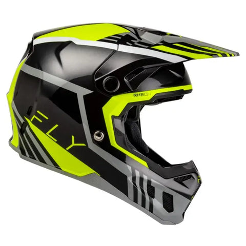 Casco Fly Racing Formula CC Strike Grey/Black/Hi-Vis Yellow