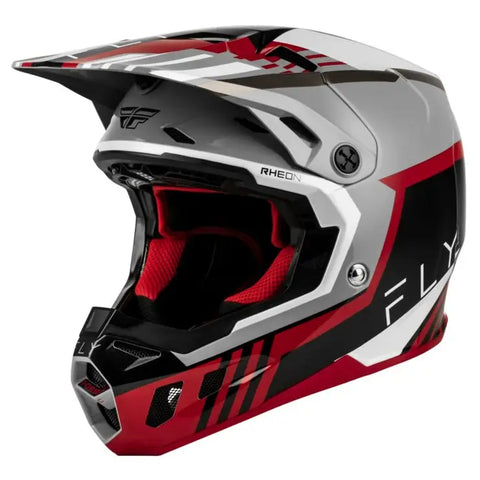 Casco Fly Racing Formula CC Strike Grey/Red/Black/White