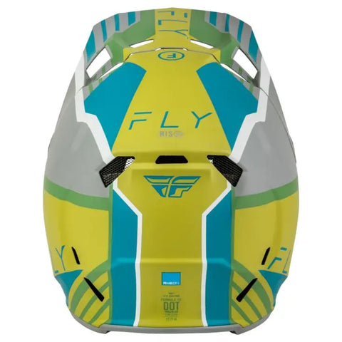 Casco Fly Racing Formula CC Strike Matte Grey/Green/Teal