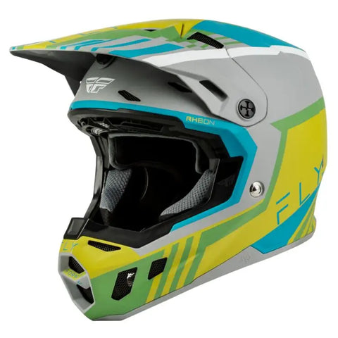 Casco Fly Racing Formula CC Strike Matte Grey/Green/Teal