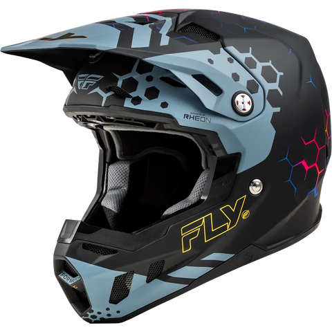 Casco Fly Racing Formula CC Tektonic Matte Black/Slate/Blue