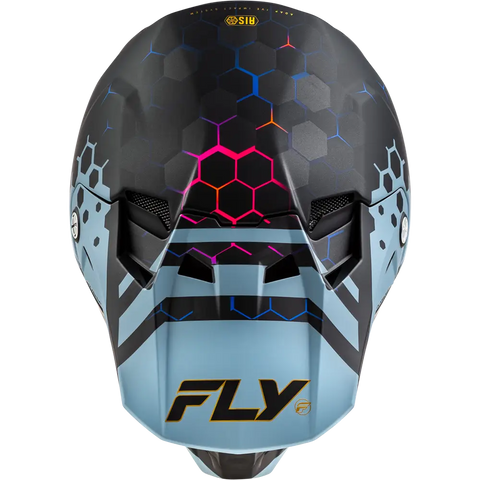 Casco Fly Racing Formula CC Tektonic Matte Black/Slate/Blue