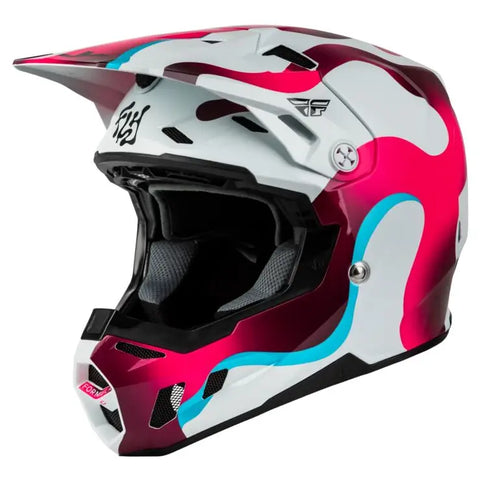 Casco Fly Racing Formula CC Vibe White/Pink/Blue