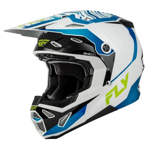 Casco Fly Racing Formula CP Charge White/Blue/Black