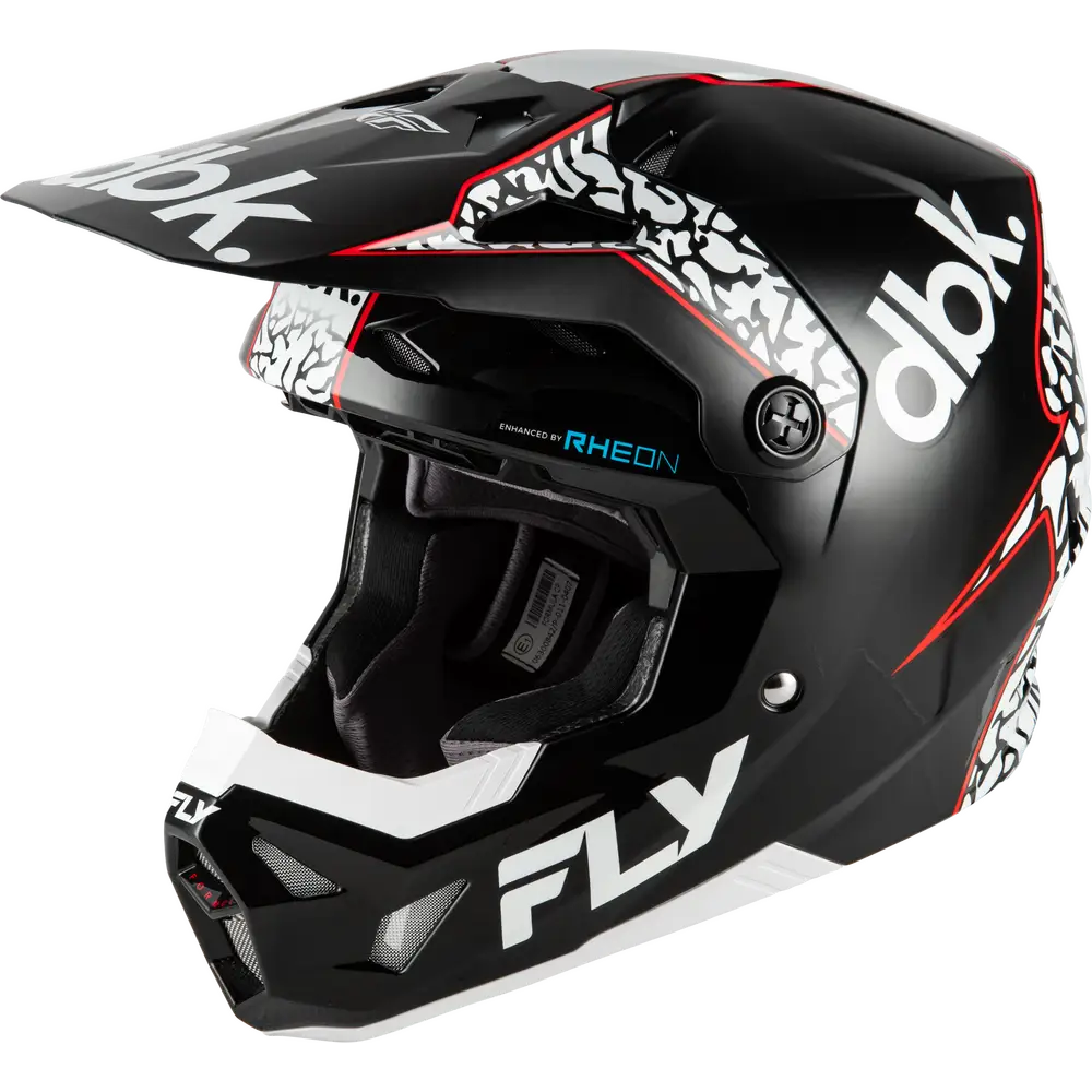 Casco Fly Racing Formula CP DBK Black/White/Red