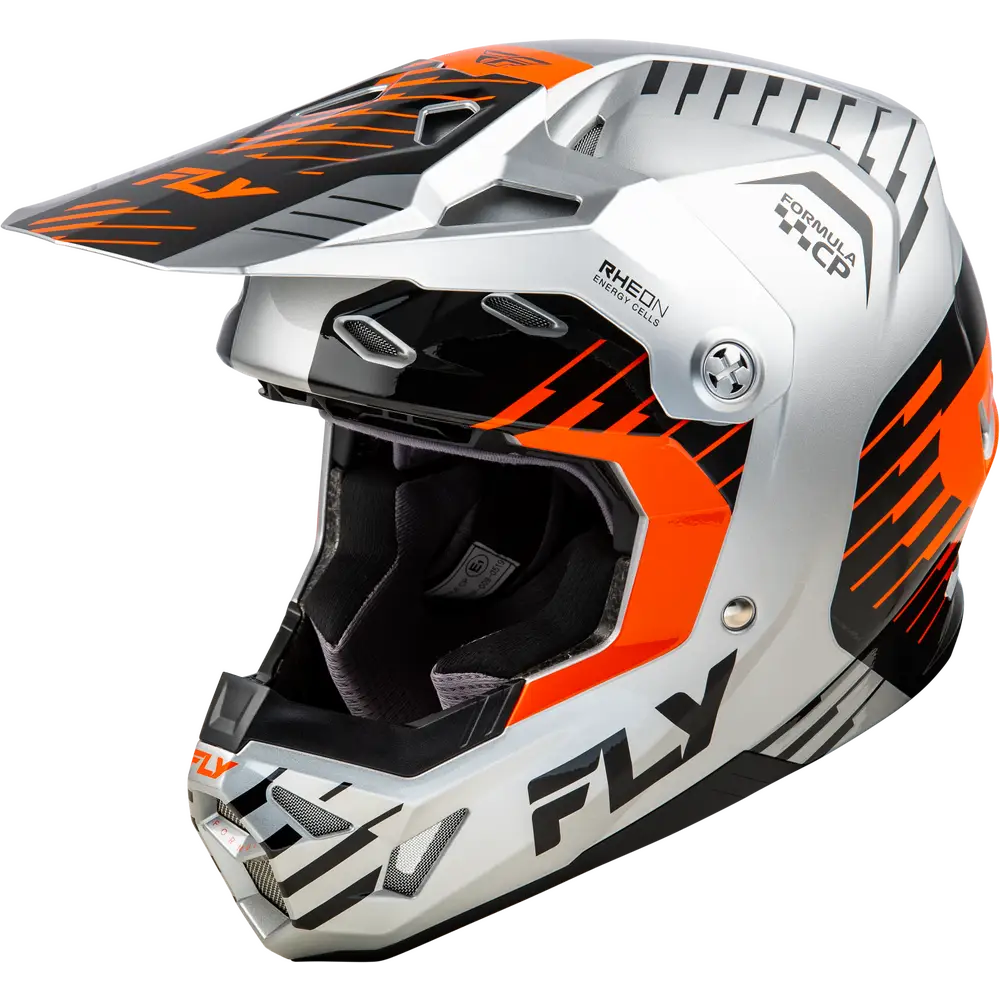 Casco Fly Racing Formula CP Slice Grey/Orange/Black