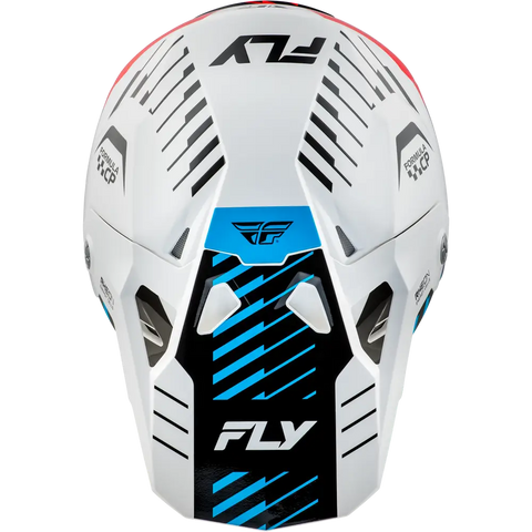 Casco Fly Racing Formula CP Slice White/Red/Cyan
