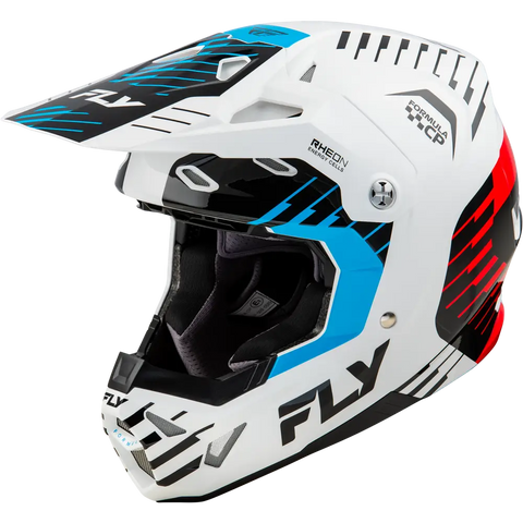 Casco Fly Racing Formula CP Slice White/Red/Cyan