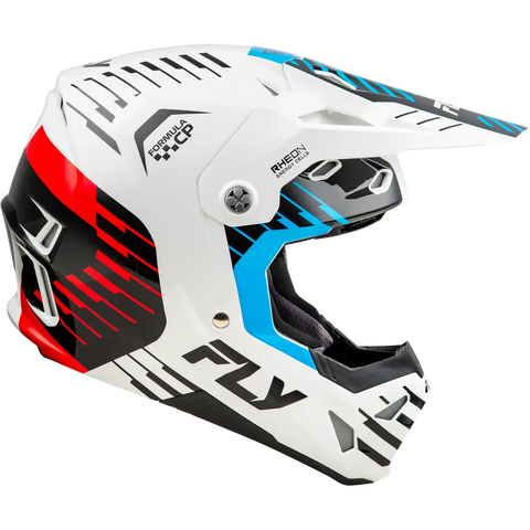 Casco Fly Racing Formula CP Slice White/Red/Cyan