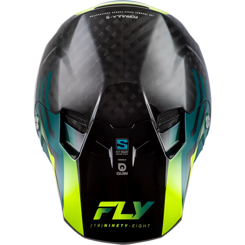 Casco Fly Racing Formula S Carbon Byte Black Carbon/Teal/Lime
