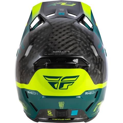 Casco Fly Racing Formula S Carbon Byte Black Carbon/Teal/Lime