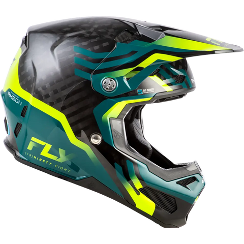 Casco Fly Racing Formula S Carbon Byte Black Carbon/Teal/Lime