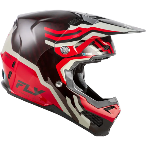 Casco Fly Racing Formula S Carbon Byte Red Carbon/Red/Grey