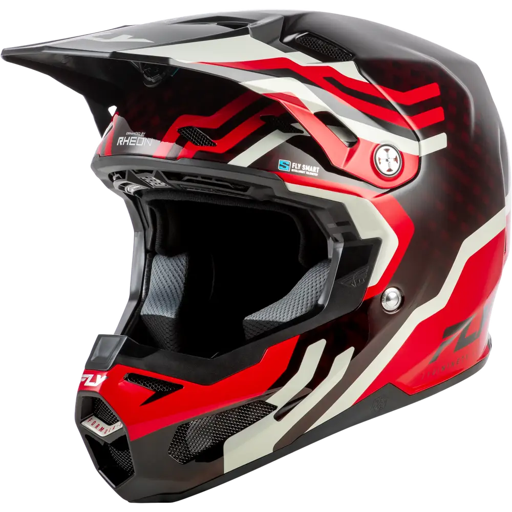 Casco Fly Racing Formula S Carbon Byte Red Carbon/Red/Grey