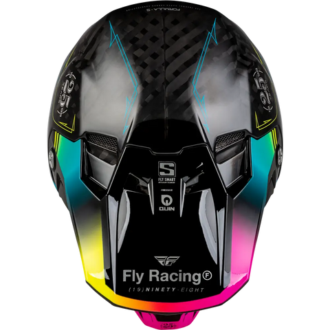 Casco Fly Racing Formula S Carbon Legacy Black/Electric Blue/Fuchsia