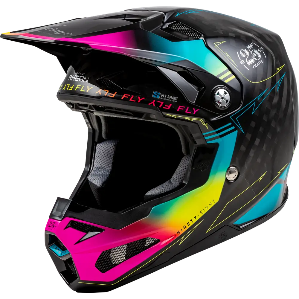 Casco Fly Racing Formula S Carbon Legacy Black/Electric Blue/Fuchsia
