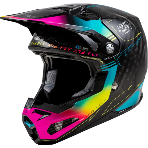 Casco Fly Racing Formula S Carbon Legacy Black/Electric Blue/Fuchsia